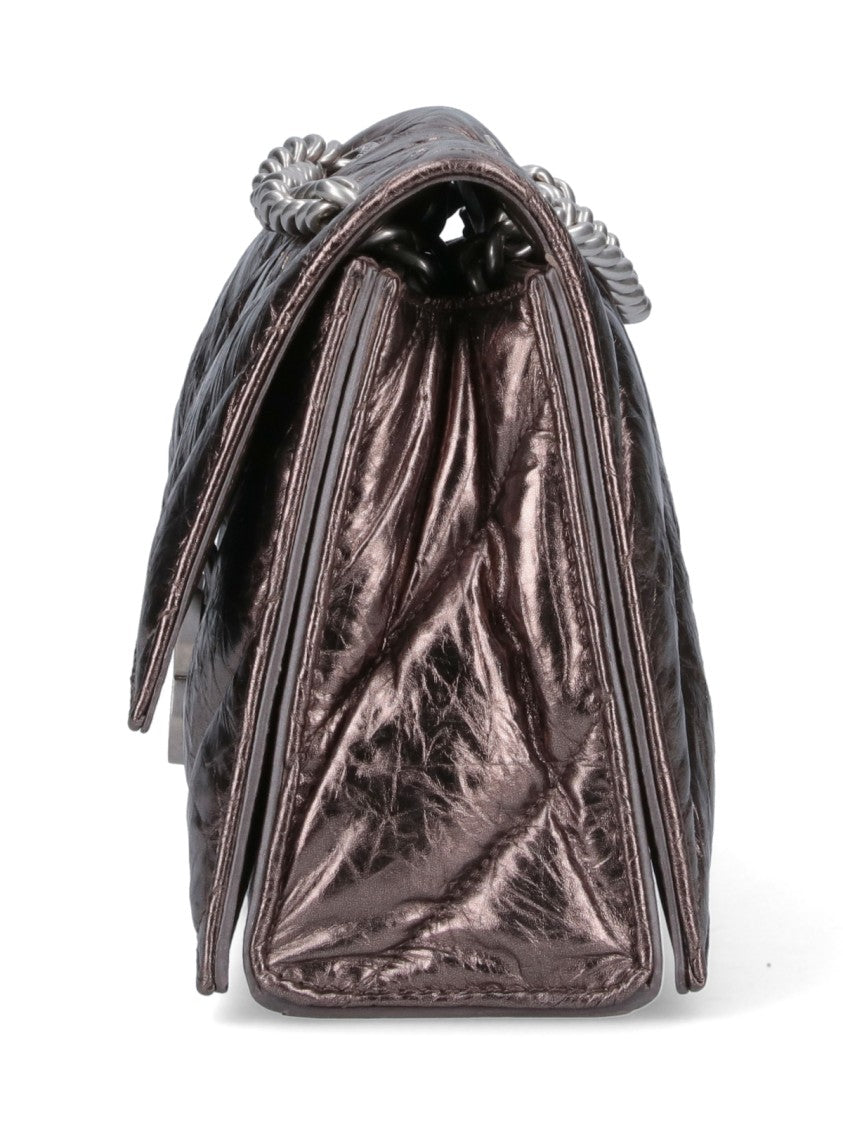 Balenciaga Small 'Cush Chain' Shoulder Bag – Brown