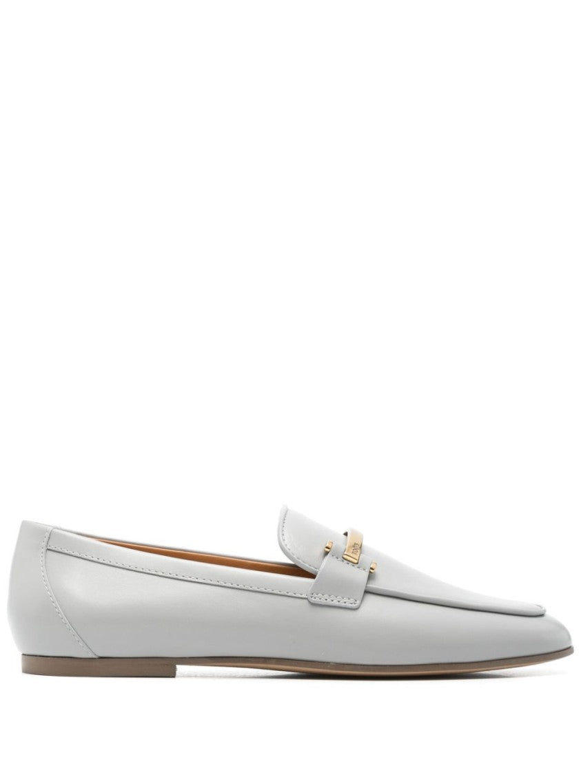 Tod's Beige Flats With Subtle Gold Accent
