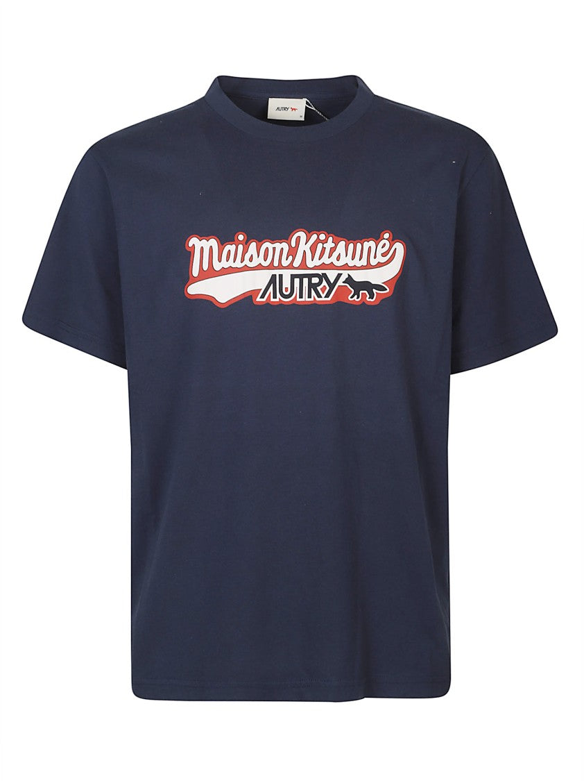 Autry Per Maison Kitsune Graphic Cotton T-Shirt