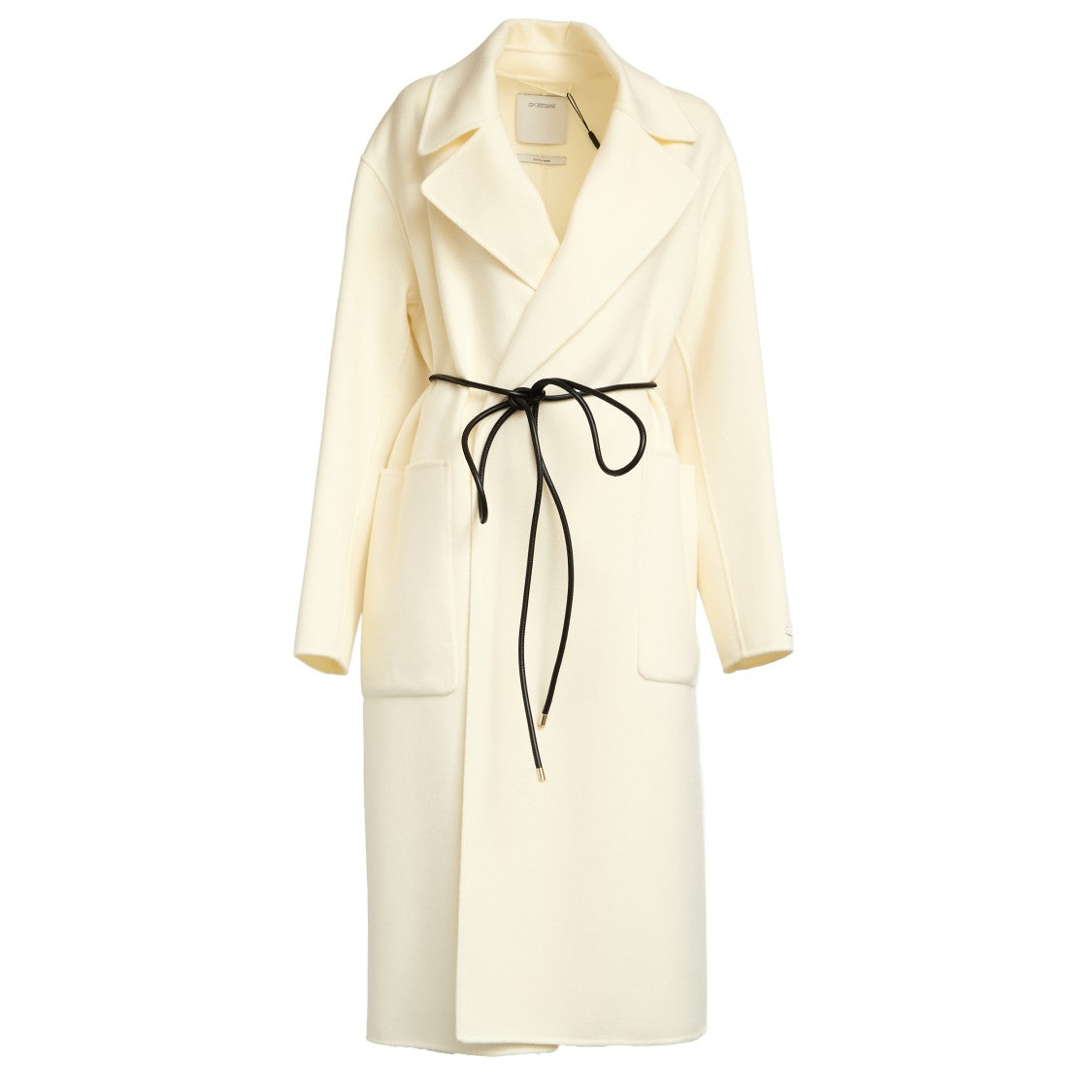 Sportmax Wrap Coat In Pure Wool Drap Double Fabric