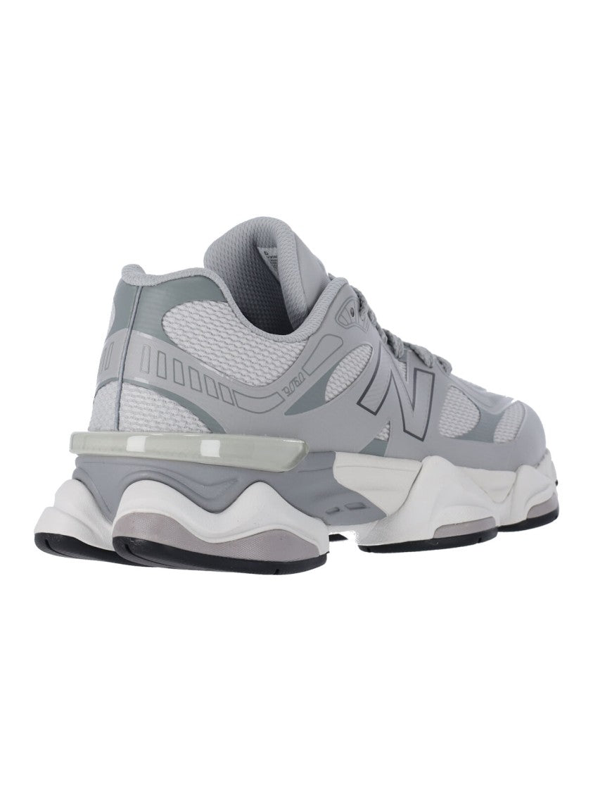 New Balance Layered Grey Sneakers With Cushioned Sole