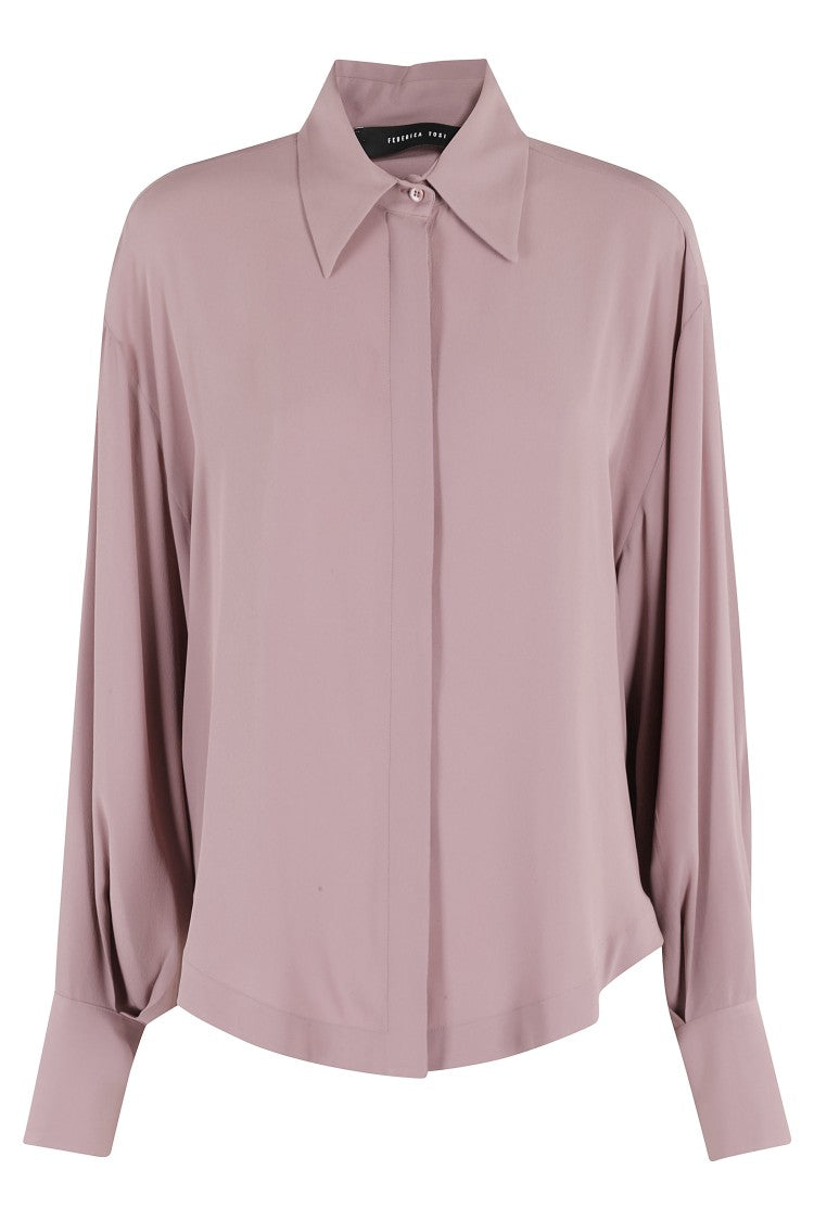 Federica Tosi Over Crepe De Chine Shirt