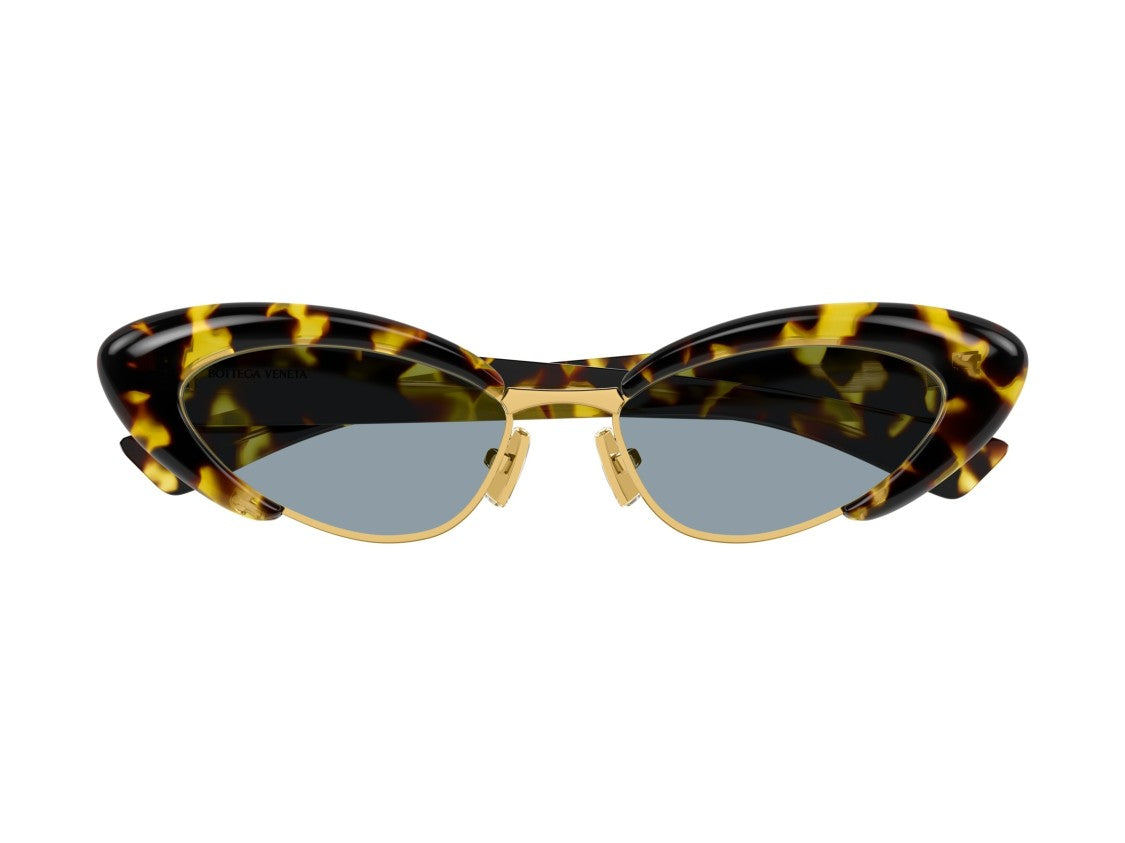 Bottega Veneta Gold Bv1387s Tortoiseshell Acetate Cat-Eye Sunglasses