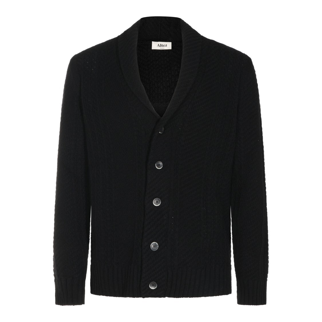 Altea Textured Knit Shawl Collar Cardigan