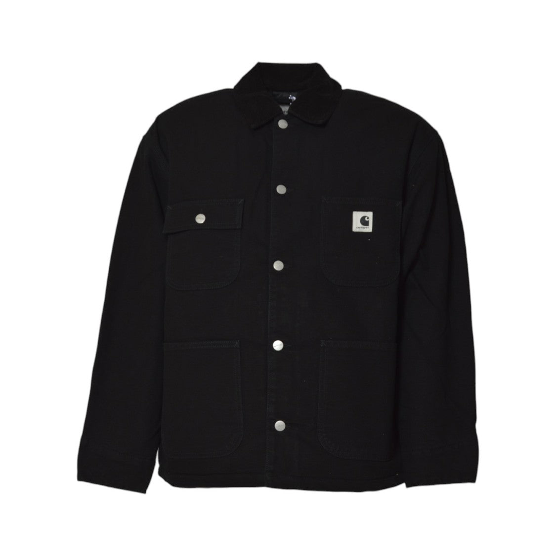 Carhartt Wip Structured Short Coat With Button-Up Front And Flap Pockets