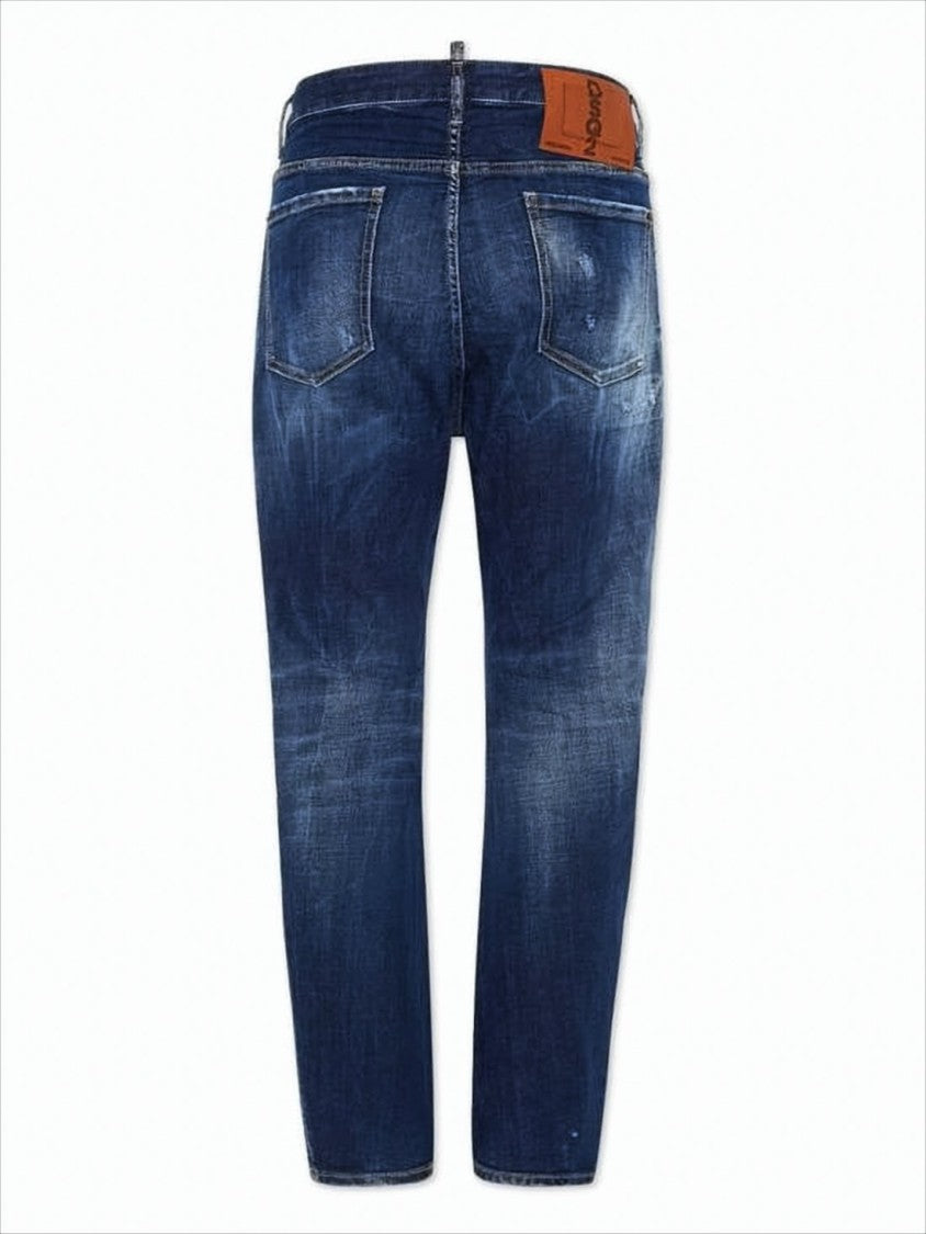 Dsquared2 Tapered Blue Denim Pants