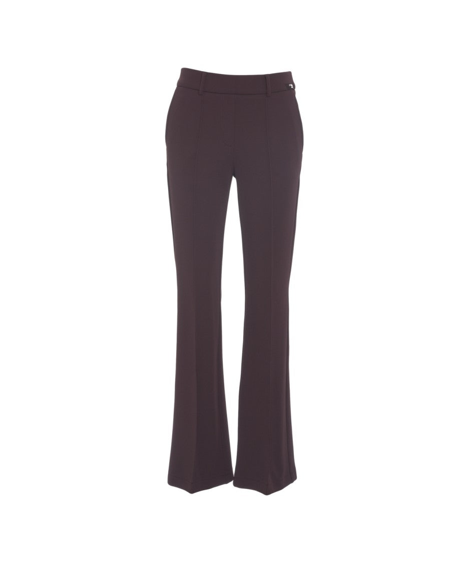 Cambio Flared Trousers With Stitched Pleats