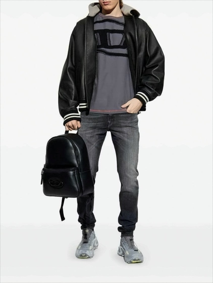 Diesel Relaxed-Fit Graphic Grey T-Shirt