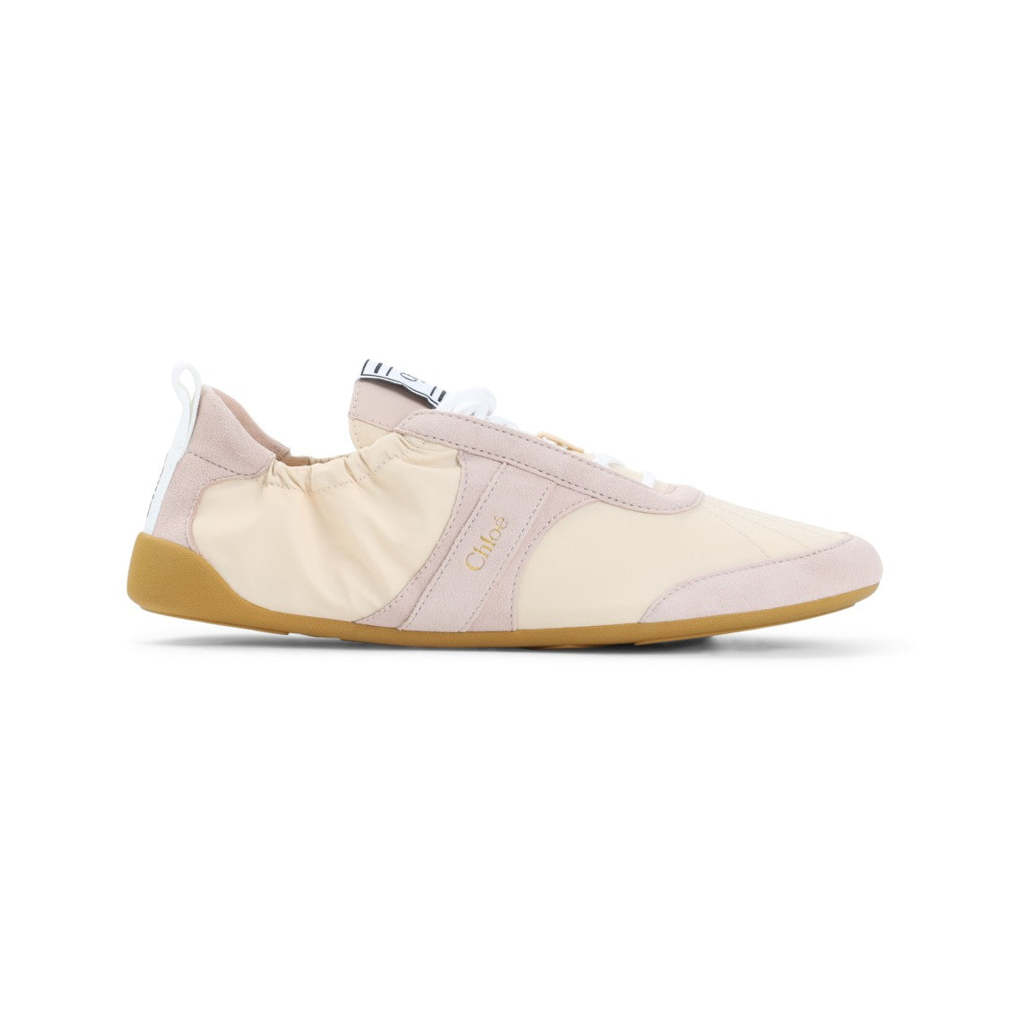 Chloé Kick Beige Nylon Sneakers