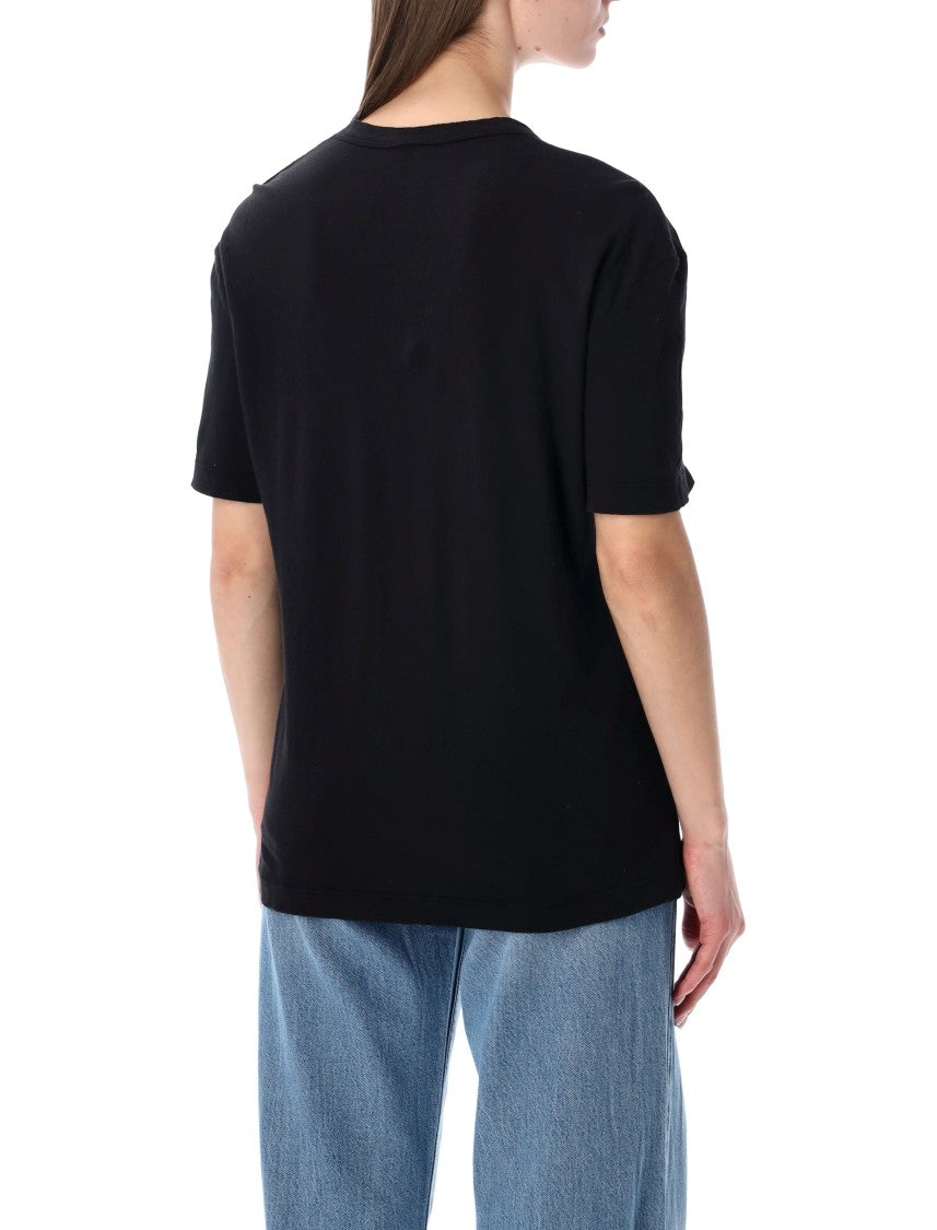 James Perse Japanese Crepe Jersey Oversized T Shirt