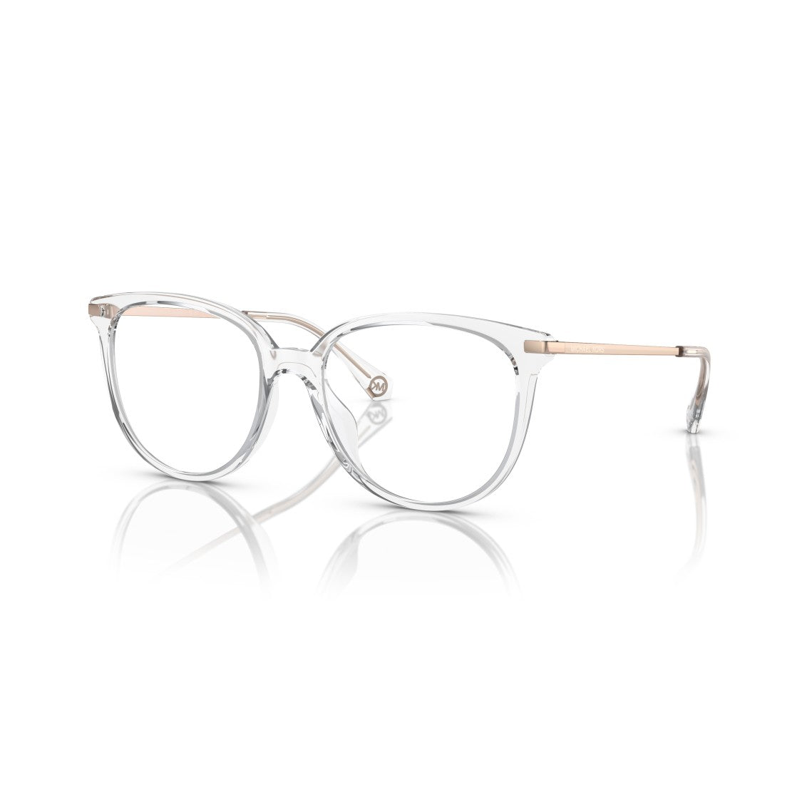Michael Kors 0Mk4106u Transparent Acetate Sunglasses With Metallic Accents
