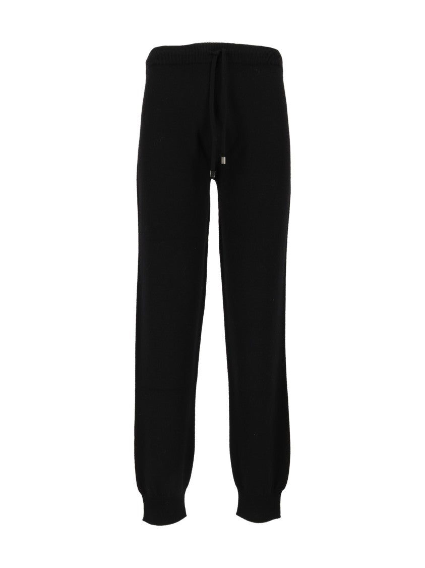 Kangra Cashmere Tapered Seamless Joggers With Adjustable Drawstring