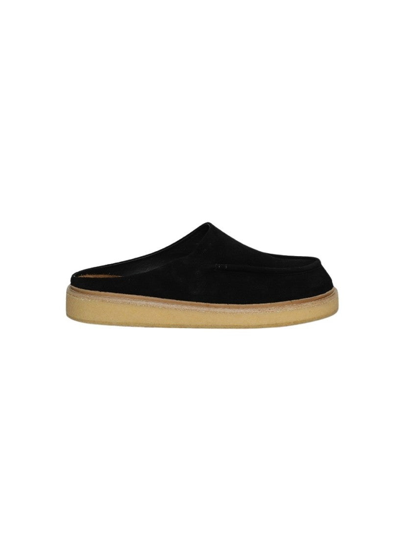 Marni Suede Sabot Black