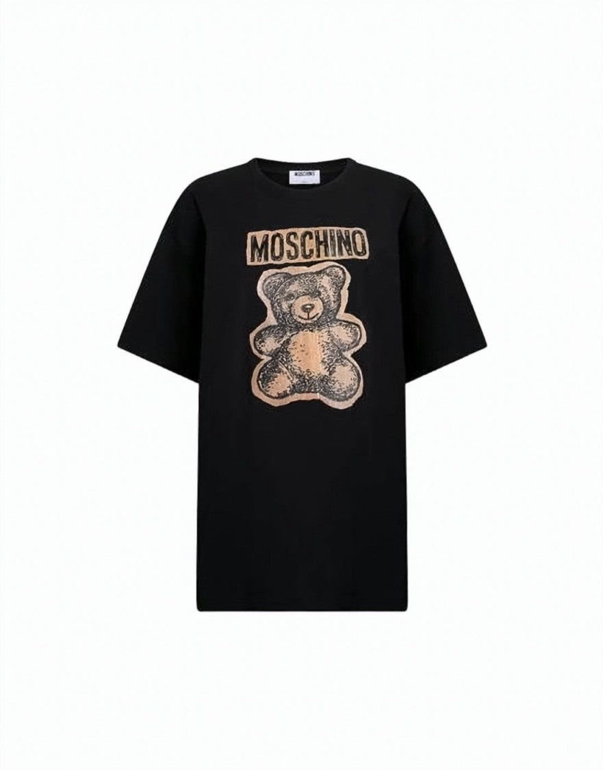 Moschino Relaxed Fit Graphic T-Shirt With Teddy Bear Design