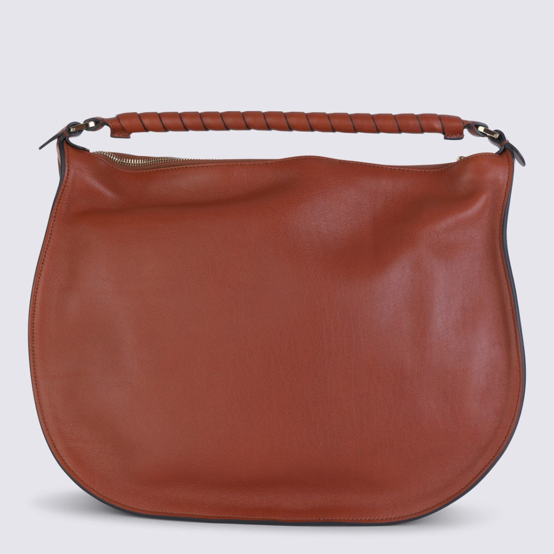 Chloé Brown Leather Marcie Shoulder Bag