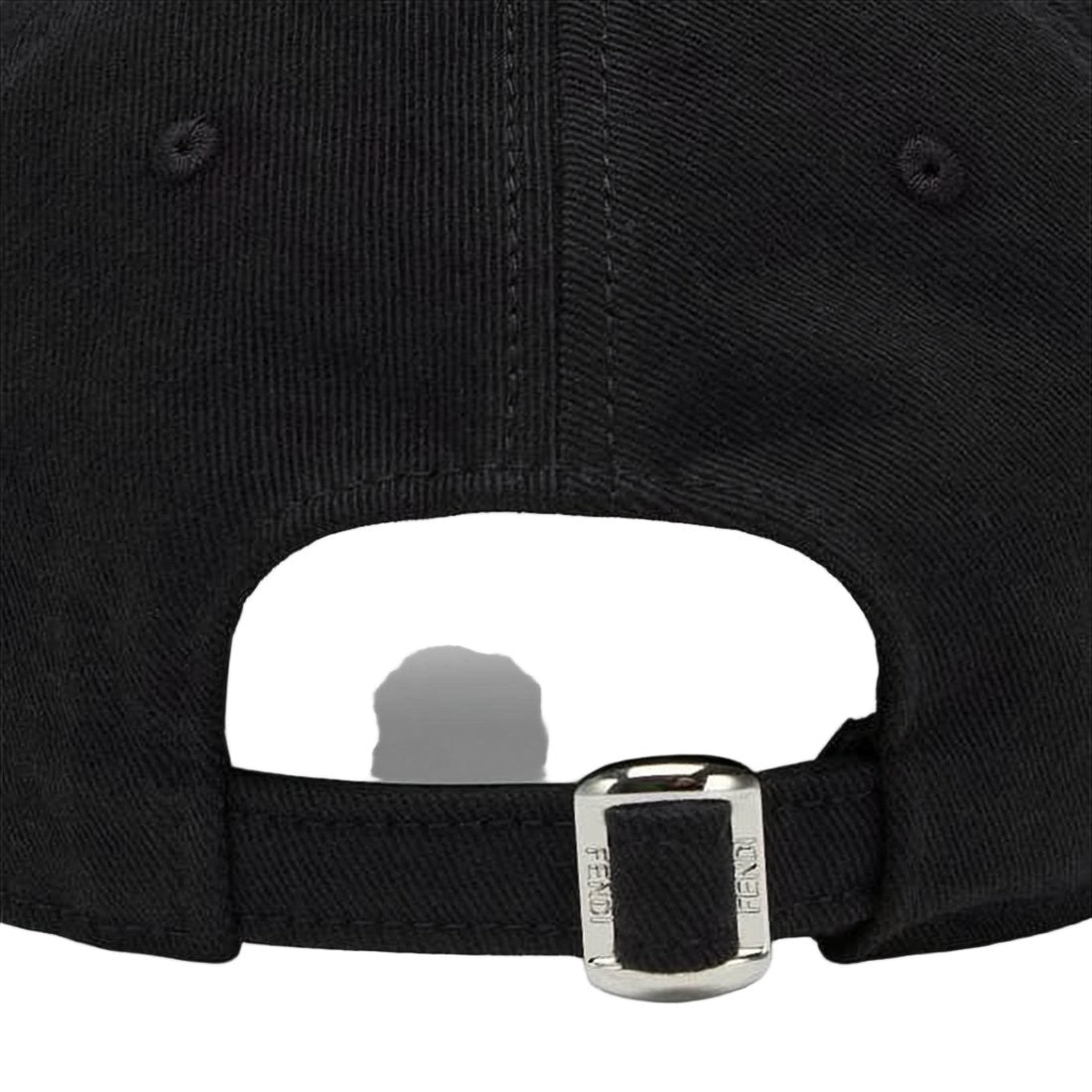 Fendi Curved Brim Black Baseball Cap