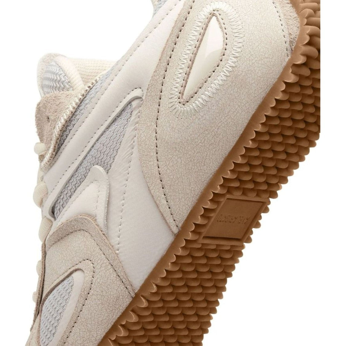 Axel Arigato White Slow Runner Leather Suede Accents Sneakers
