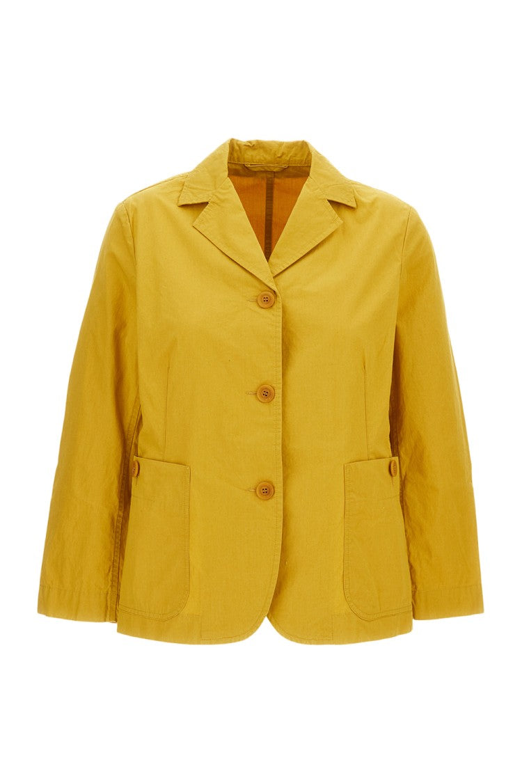 Casey & Casey Yellow Single-Breasted Cotton Jacket