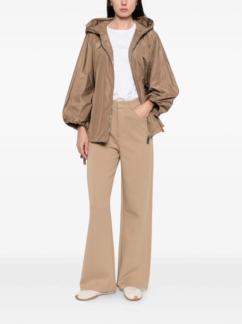 Max Mara Brown Smmbrioso High-Waisted Wide-Leg Trousers