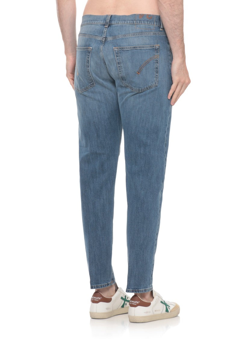 Dondup Blue Dian Buttons Fastening Jeans