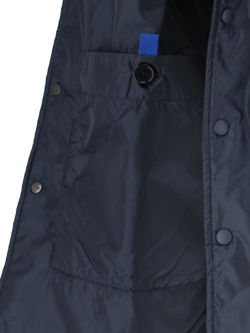 Aspesi Navy Blue 13 Nylon Casual Shirt