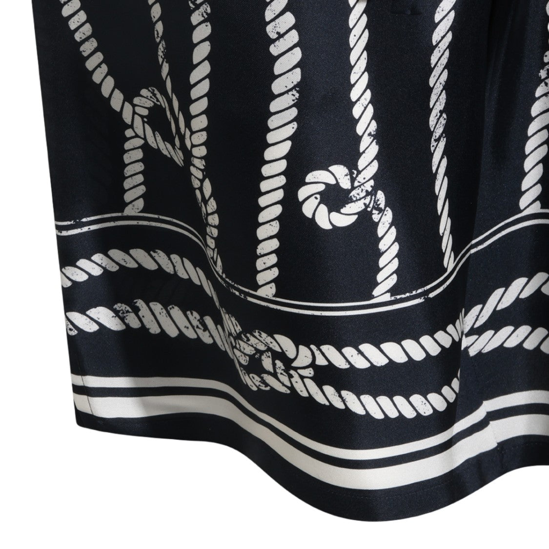 Dolce & Gabbana Nautical-Inspired Men's Shorts With Rope Pattern