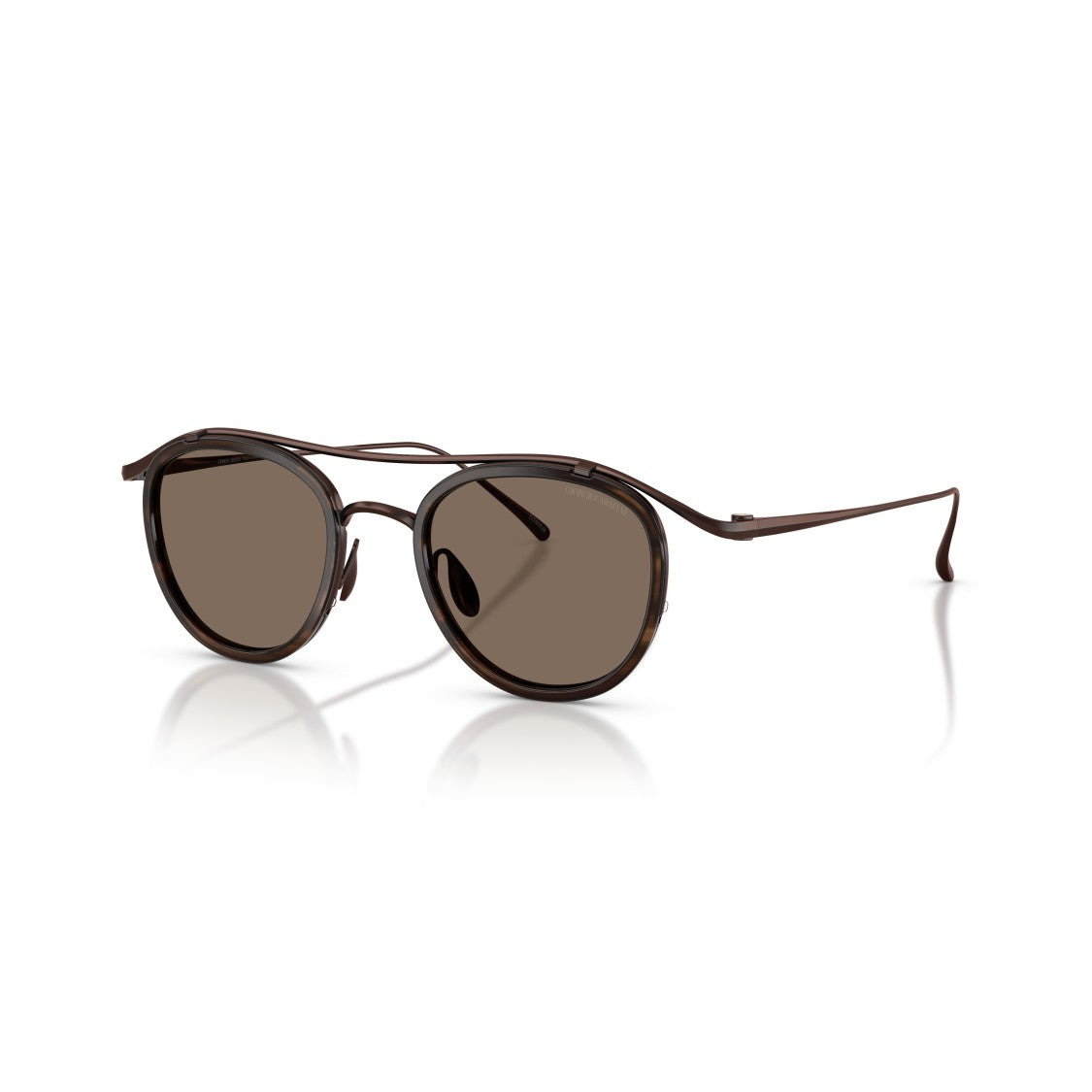 Giorgio Armani 0Ar6179t Titanium Frame Sunglasses With Double Bridge