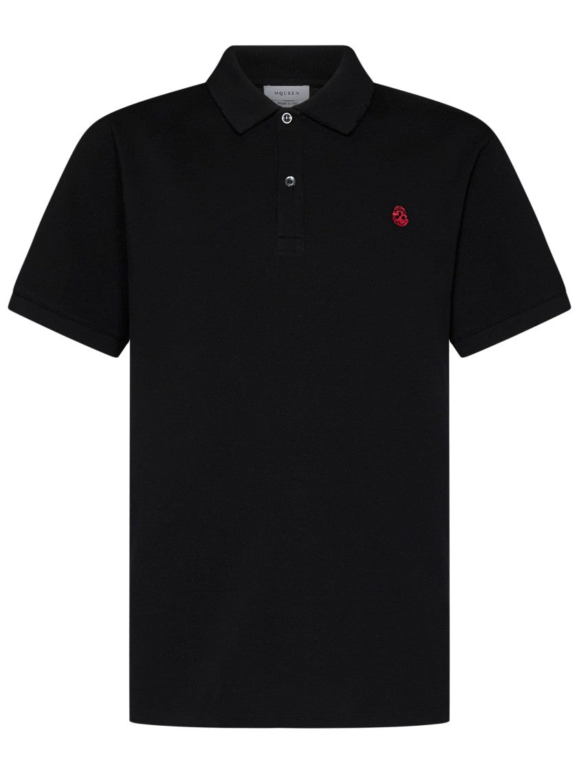 Alexander Mcqueen Black Polo Shirt