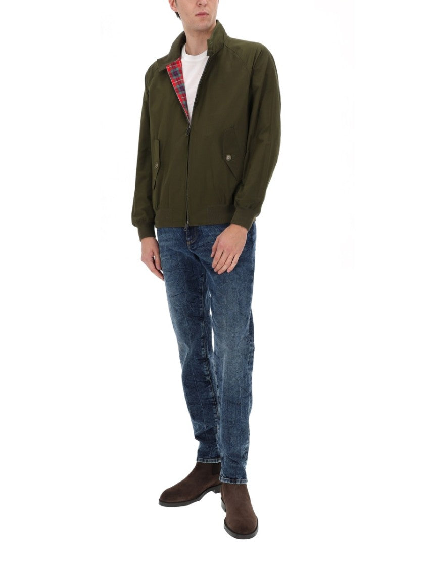Baracuta Olive Green Harrington Slim Jacket