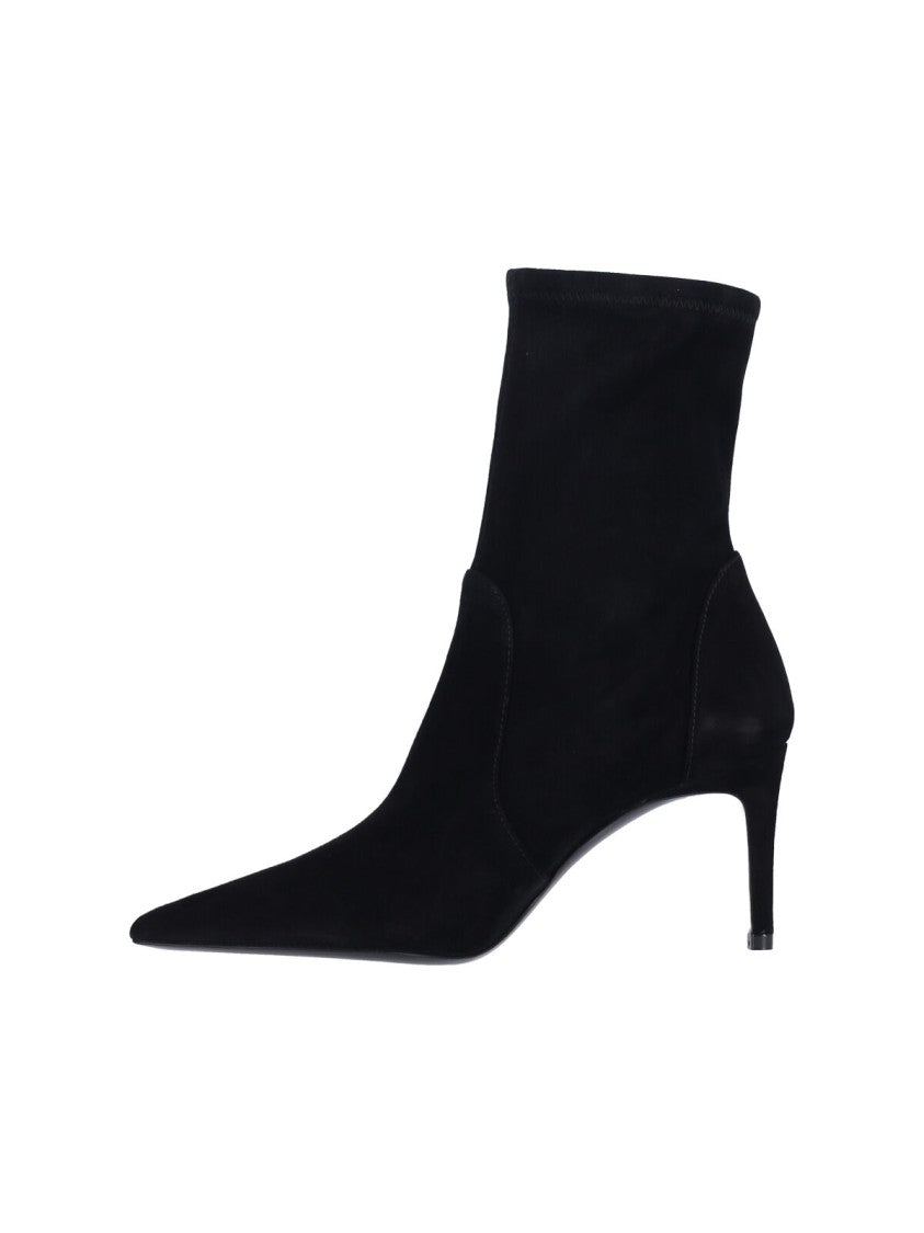 Stuart Weitzman Stuart Power Ankle Boots – Black