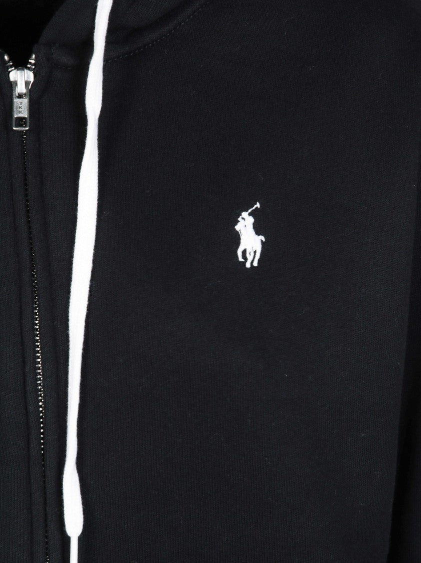 Polo Ralph Lauren Black Full Zip-Sweatshirt Hooded Sweatshirt