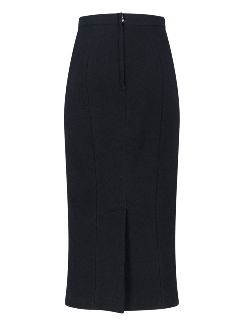Dolce & Gabbana Classic Black Skirt With Silhouette