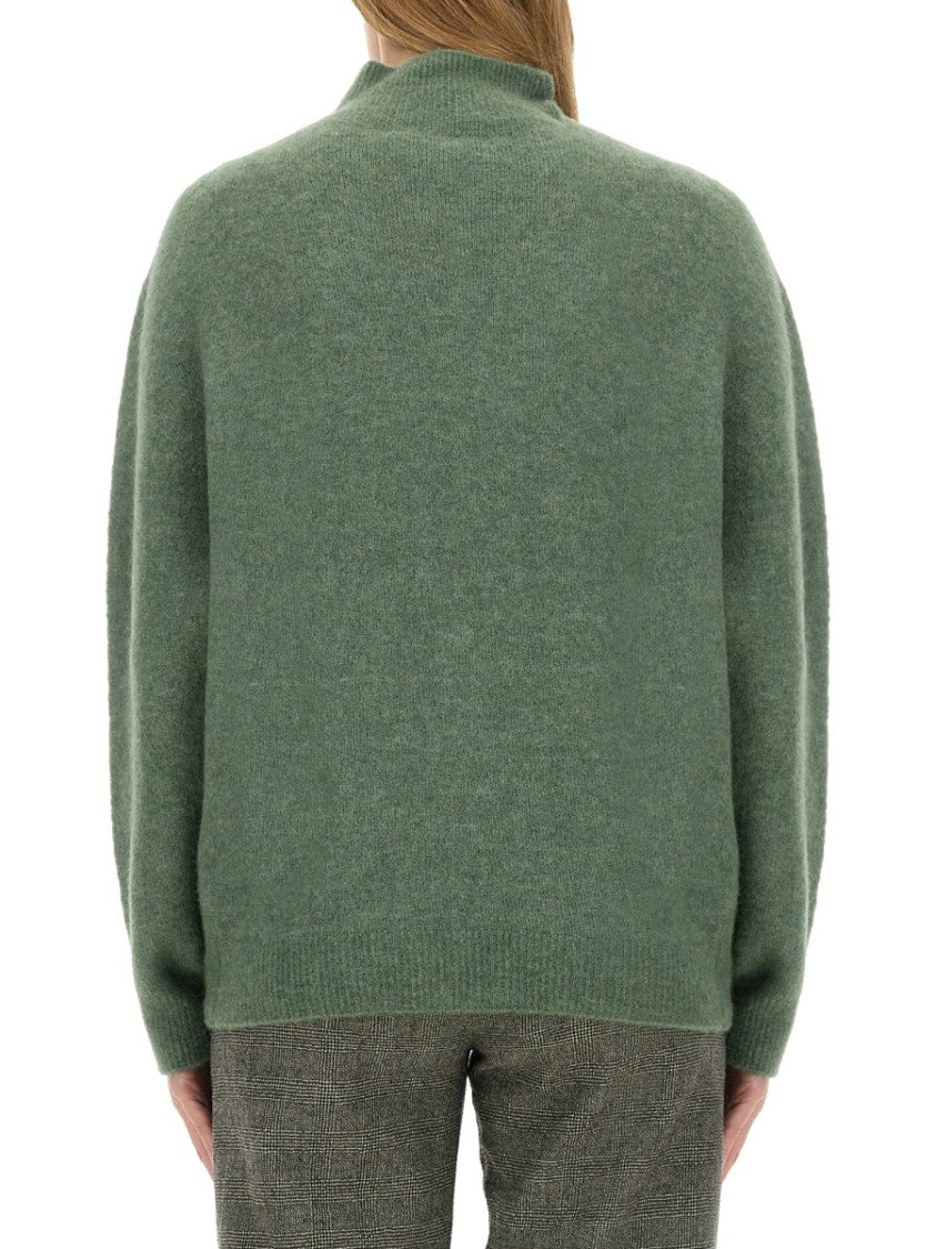 Alysi Relaxed-Fit Turtleneck Sweater With Dropped Shoulders