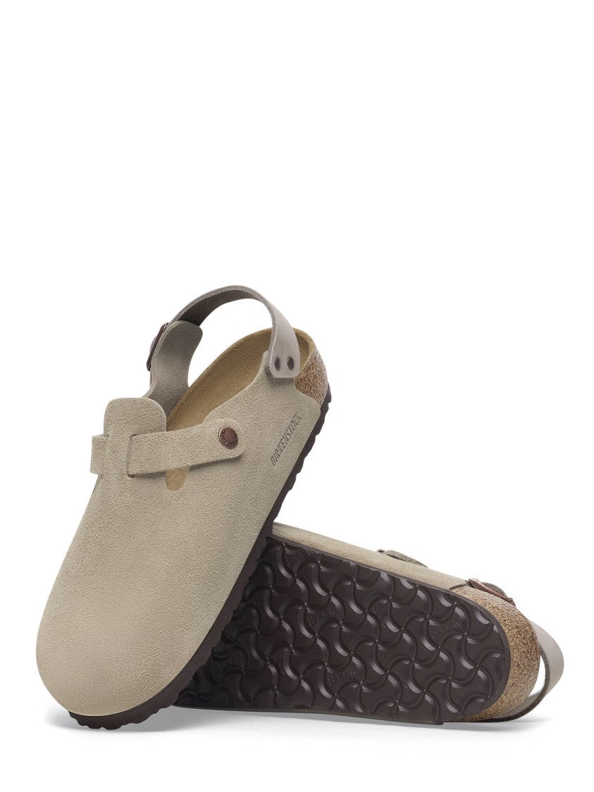 Birkenstock Closed-Toe Suede Sandals With Adjustable Strap