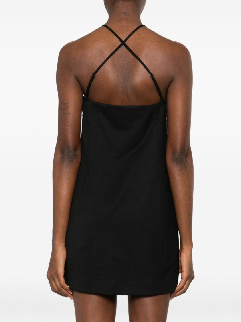 Diesel Black Halterneck Cutout A-Line Dress