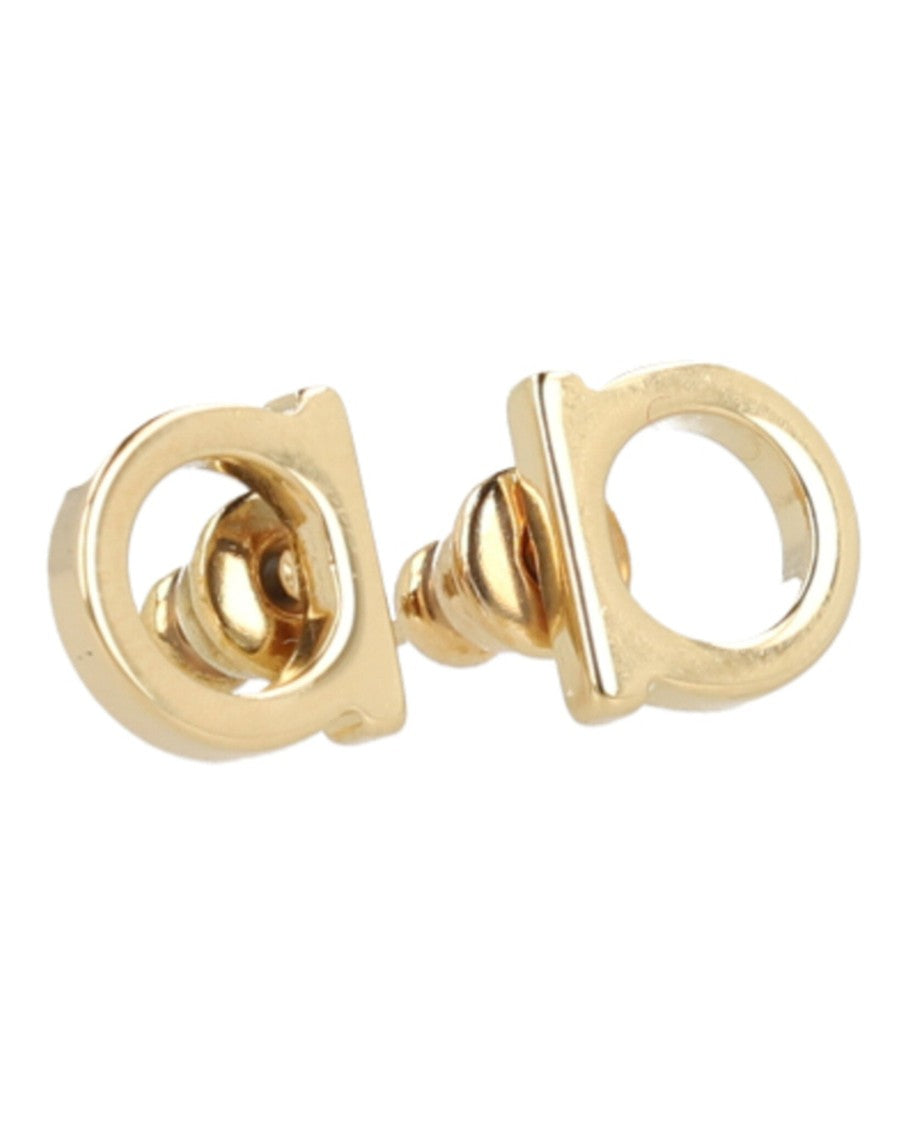 Ferragamo Gold-Tone Mini Bijoux Earrings With Push Back Closure