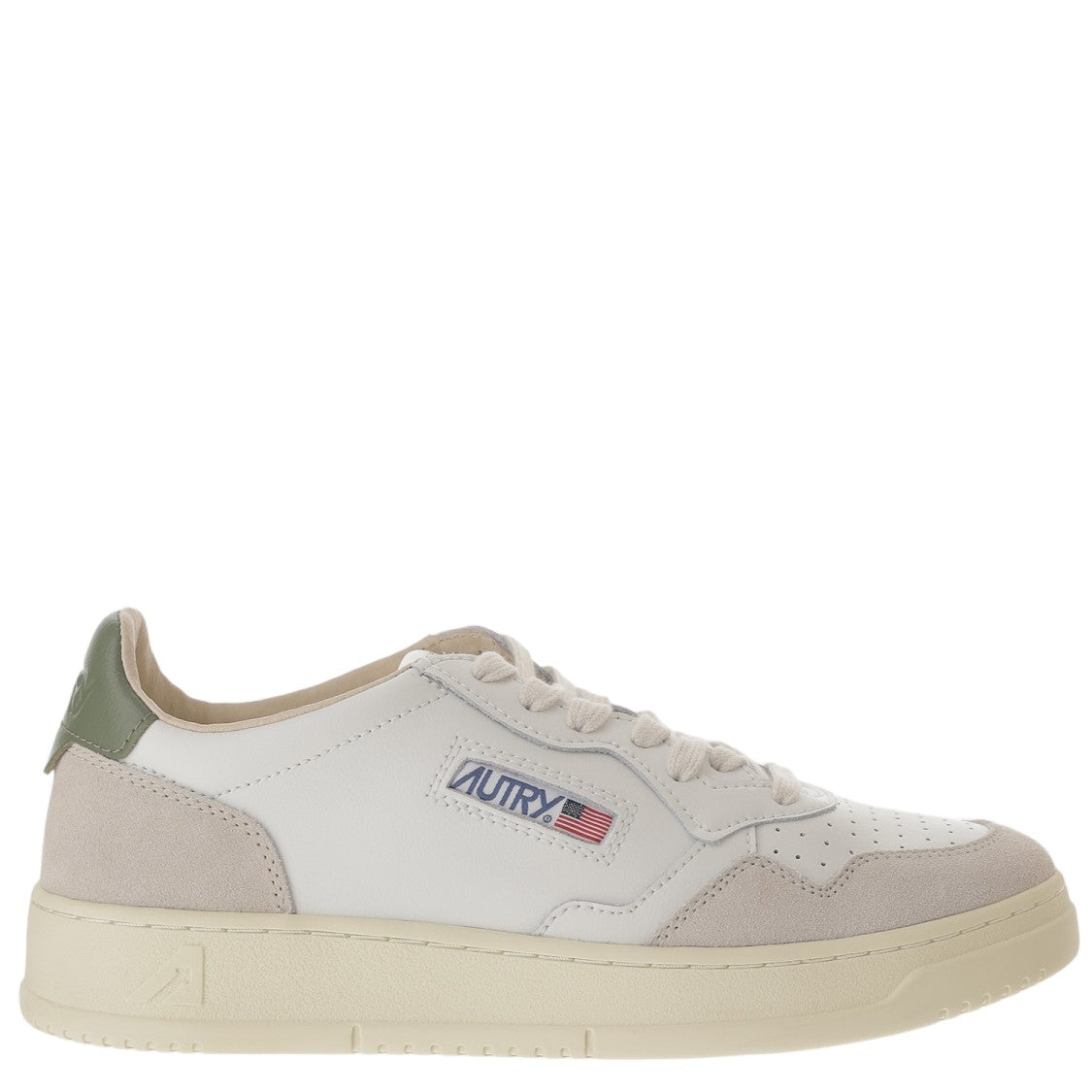Autry Green Medalist Low Suede Sneakers