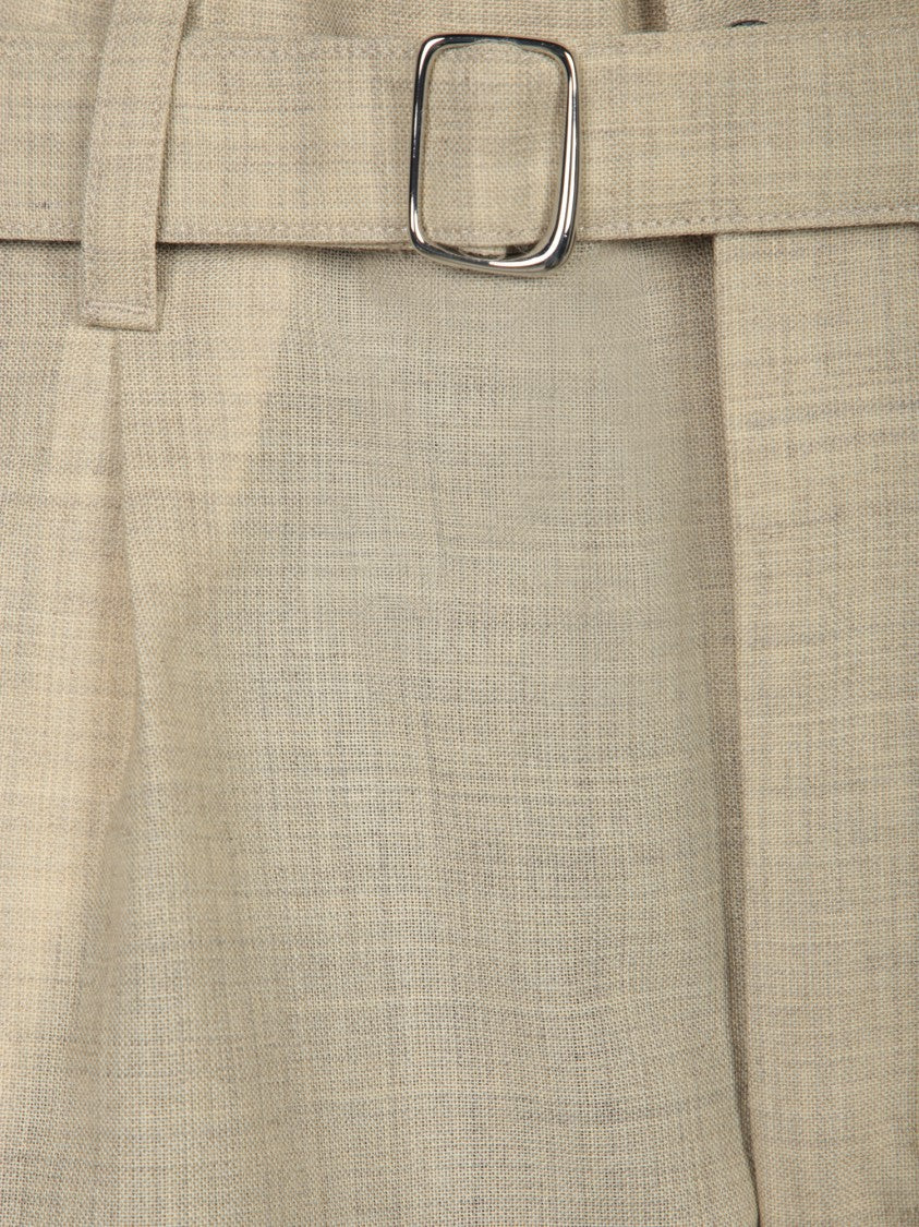 Jacquemus High-Waisted Relaxed Fit Trousers With Matching Belt