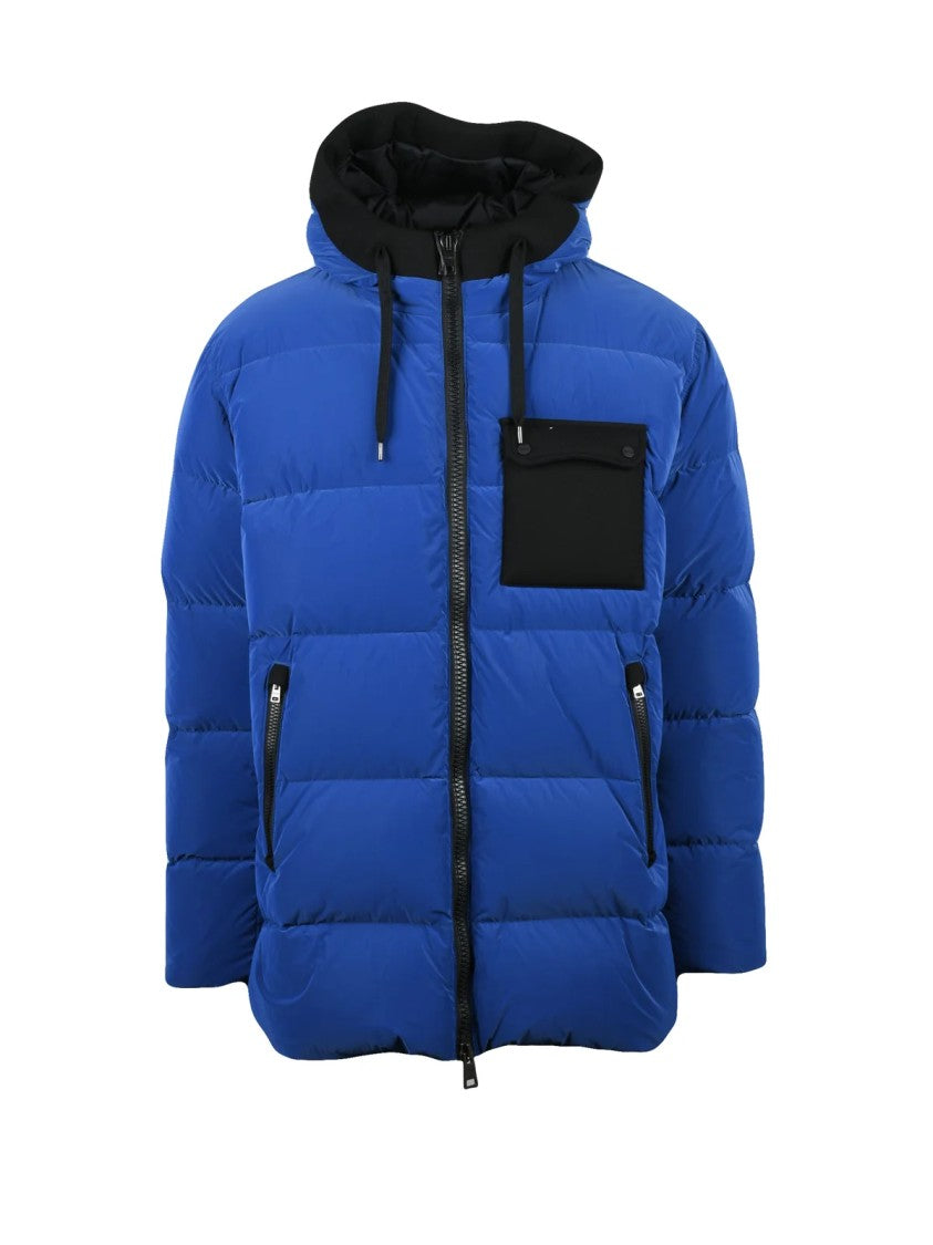 Herno Blue Quilted Polyamide Down Jacket
