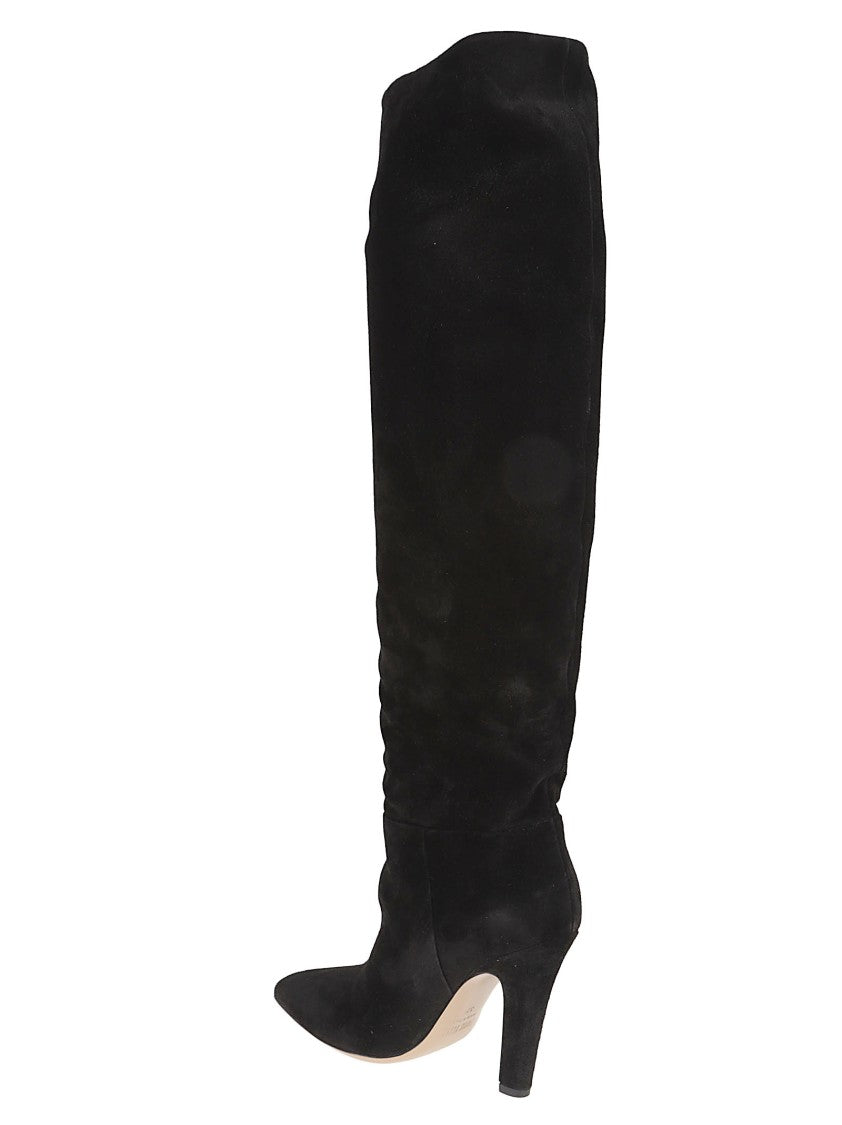 Paris Texas Elsa Suede Cone Heel Boots