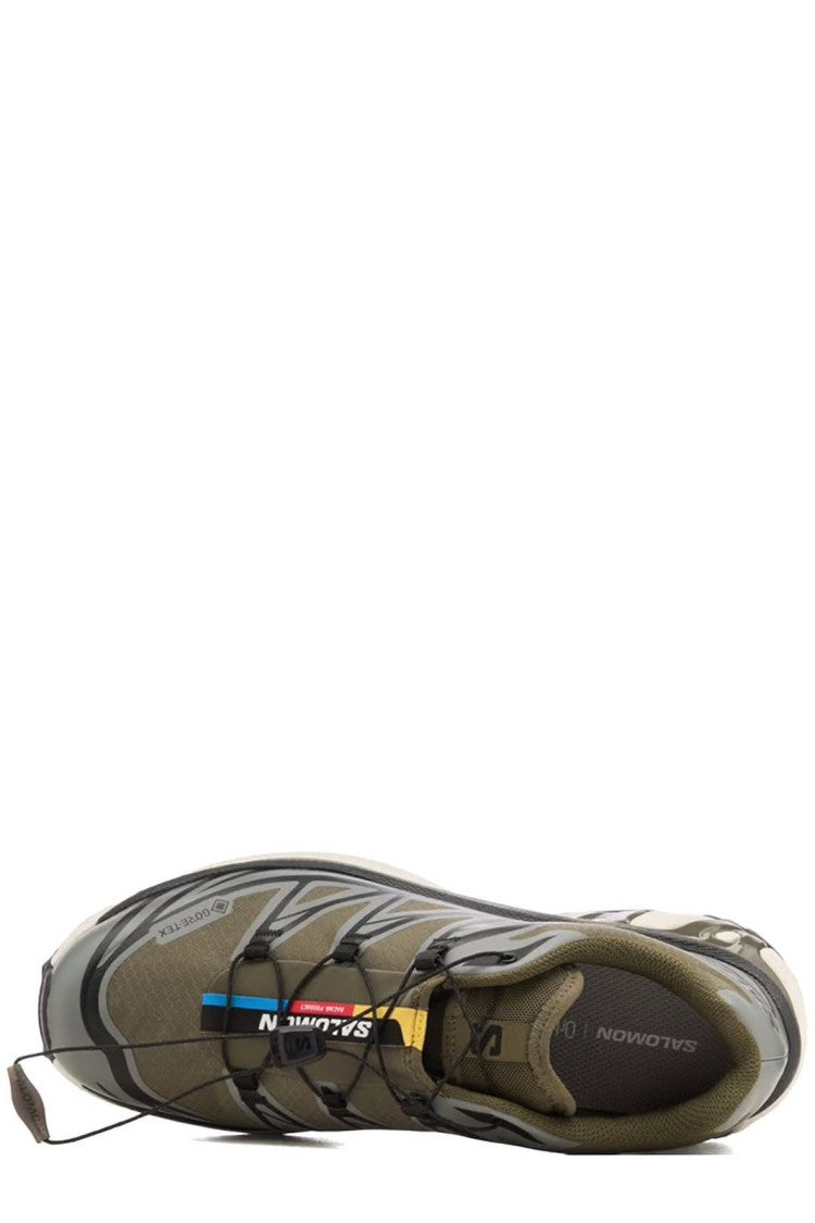 Salomon Low-Top Sneakers With Geometric Overlays And Rugged Traction