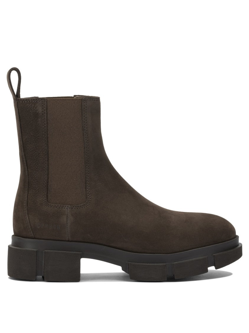 Copenhagen Leather-Rubber Ankle Boots
