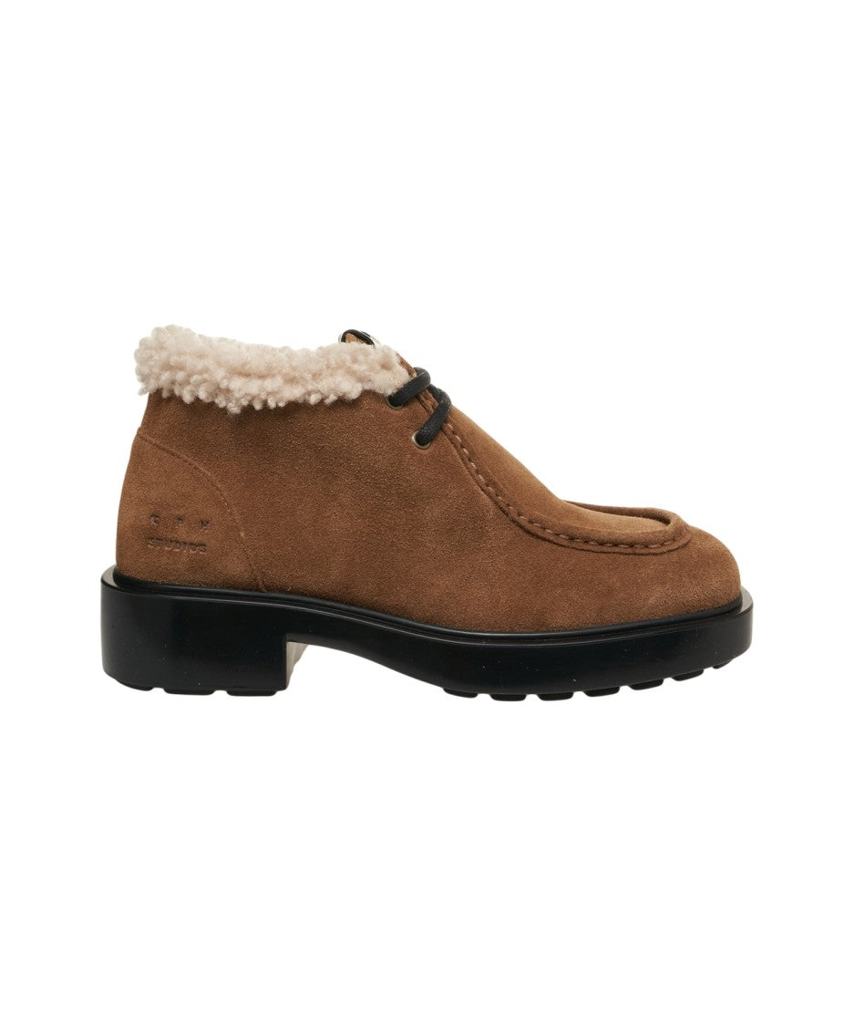 Copenaghen Copenhangen Ankle Boots With Shearling Lining