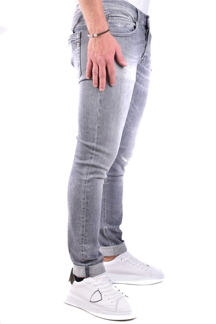 Dondup Slim-Fit Grey Wash Denim Jeans
