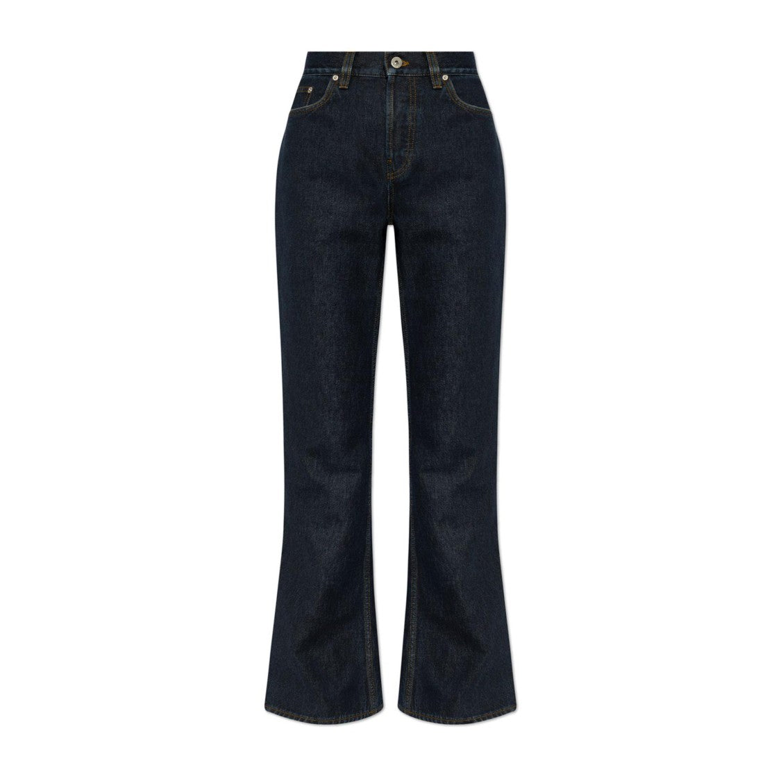 Burberry High-Waisted Flared Jeans With Subtle Stitching Details