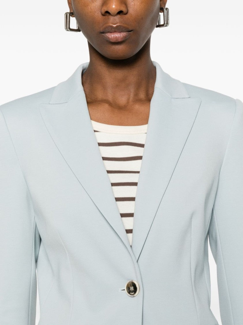 Pinko Light Blue Single-Breasted Blazer