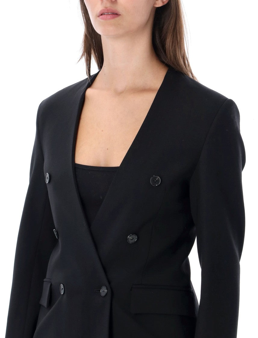 Loulou De Saison Astrid Collarless Double-Breasted Jacket