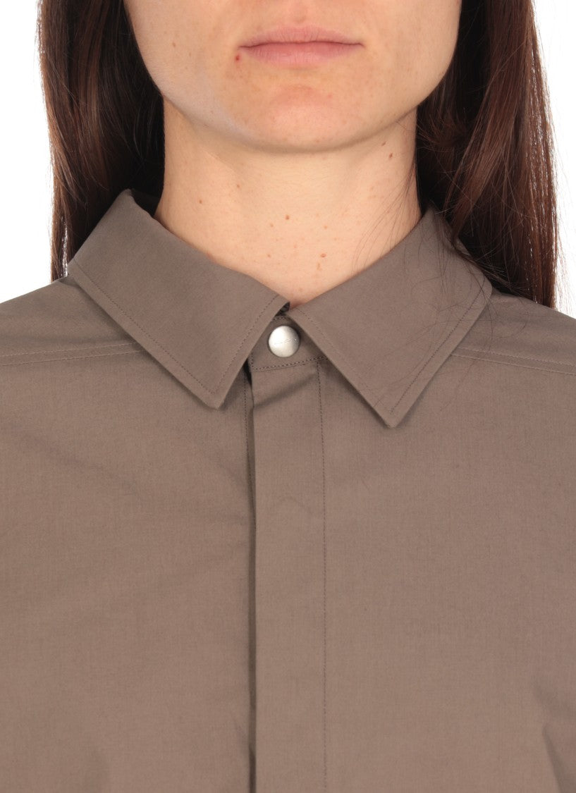 Rick Owens Green Cotton Shirt