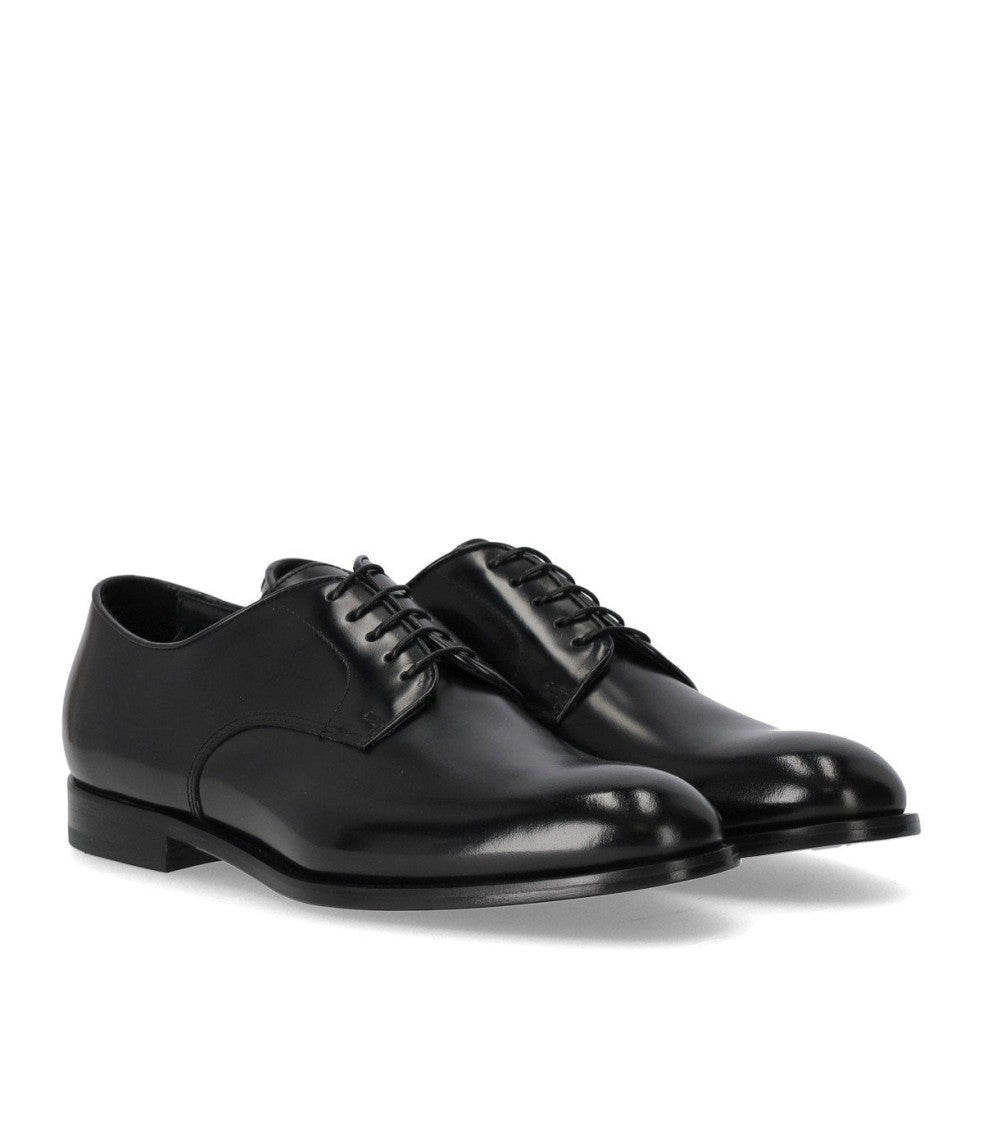 Doucal's Derby Horse Black Lace Up