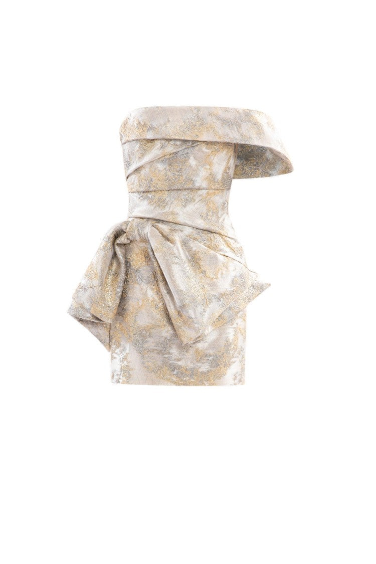 Saiid Kobeisy Brocade Short Dress